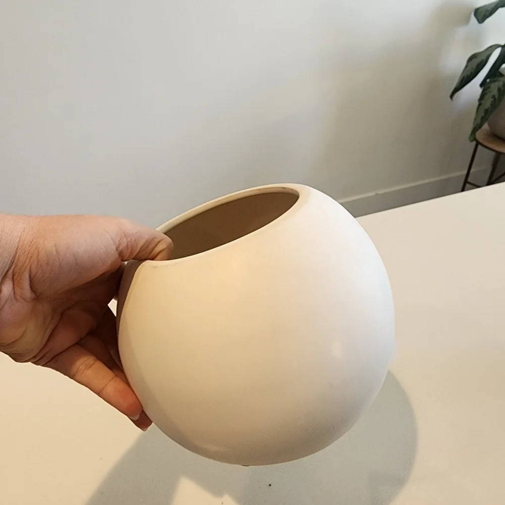 West Elm Modern Pure Ceramic Planter - Picture 5 of 6